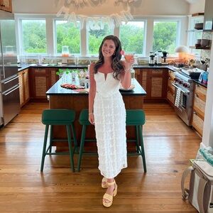 Sabo Skirt White Two Piece Set